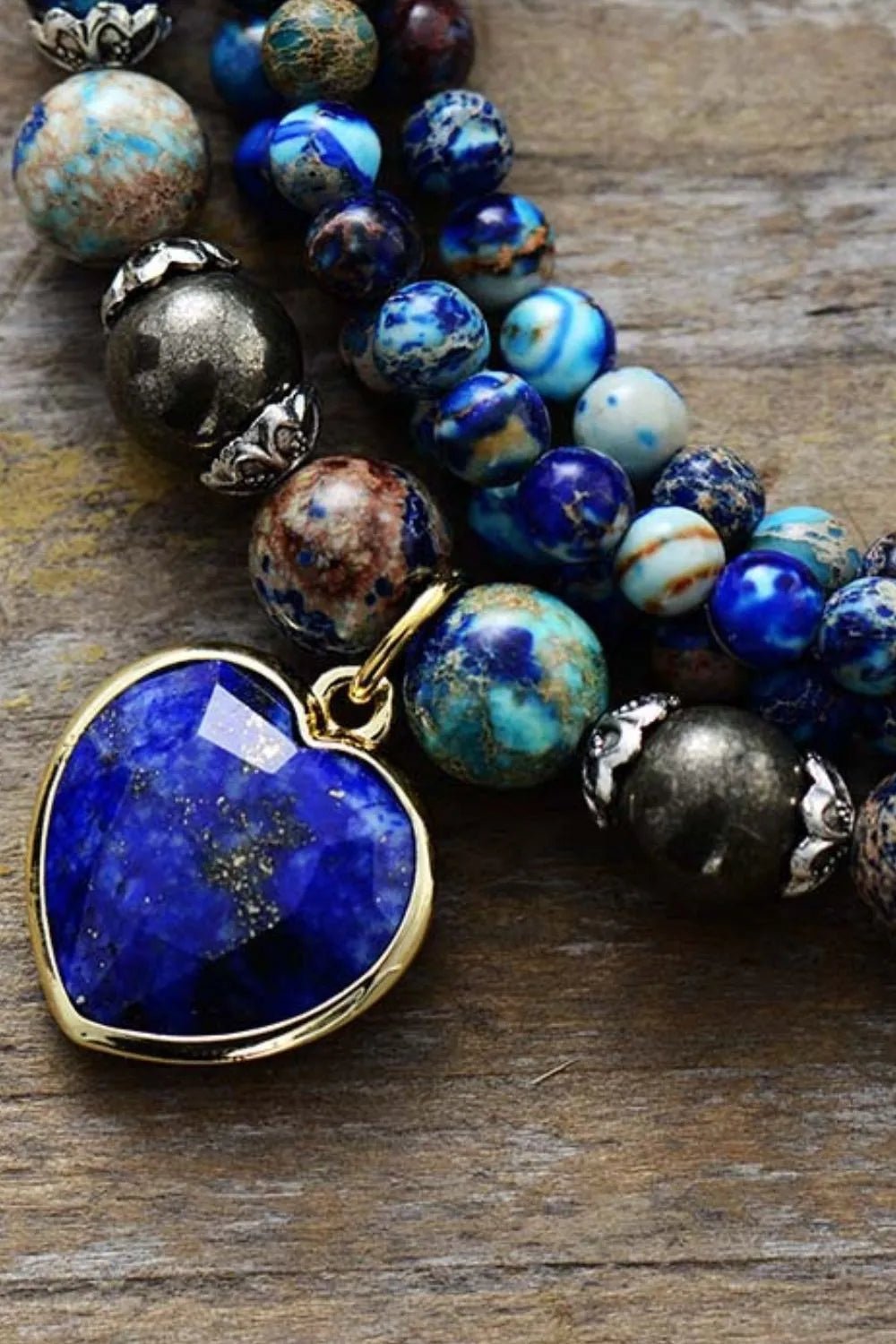 Imperial Stone Heart Three - Layered Bracelet - adritiX