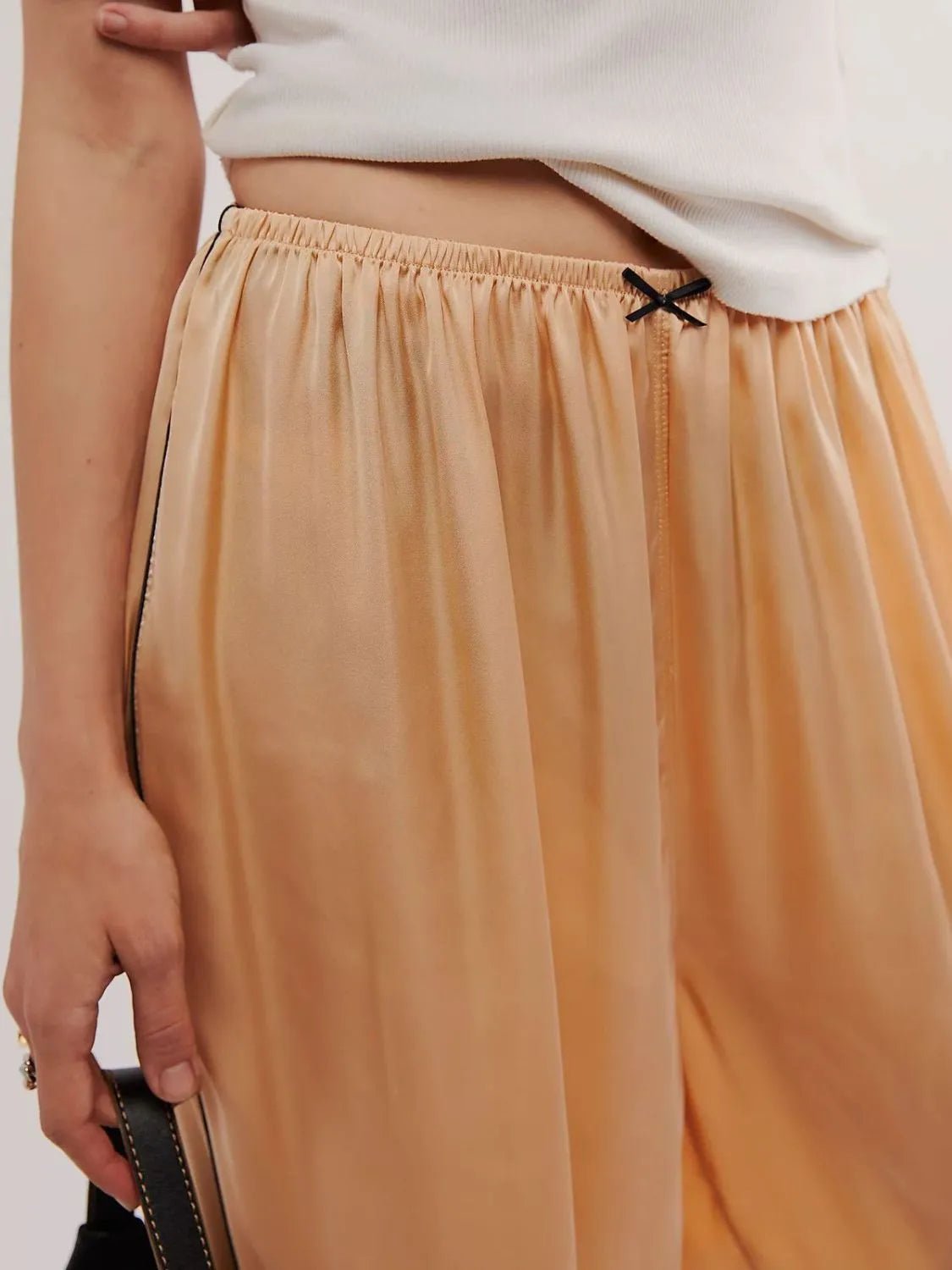 Lace Detail Wide Leg Pants - adritiX