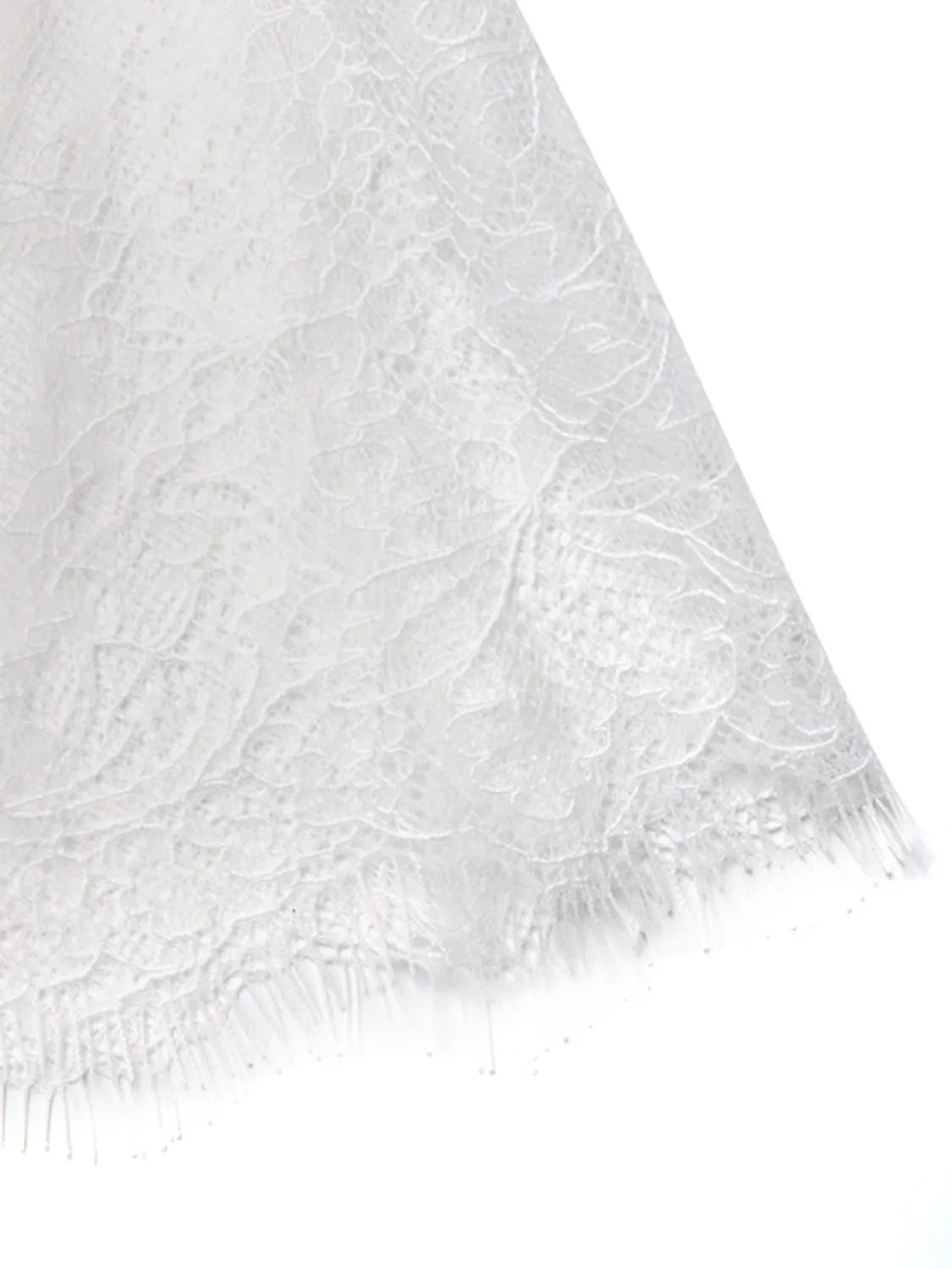 Lace Hem Detail Midi Skirt - adritiX