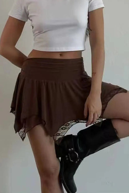 Lace Mini Skirt - adritiX