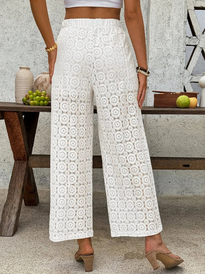 Lace Wide Leg Pants - adritiX