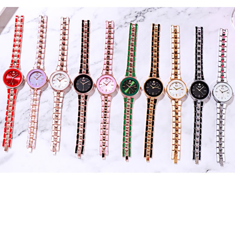 Ladies Watch Korean Style Trendy Student White Quartz - adritiX