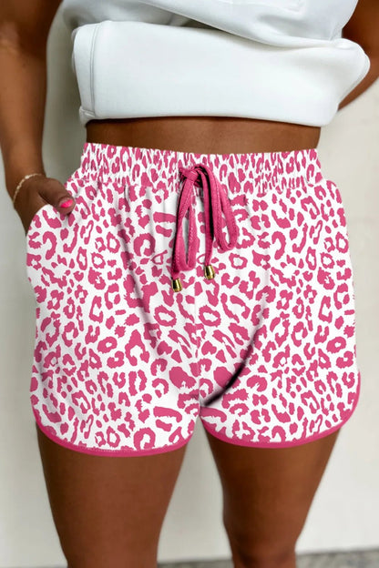 Leopard Drawstring Shorts - adritiX