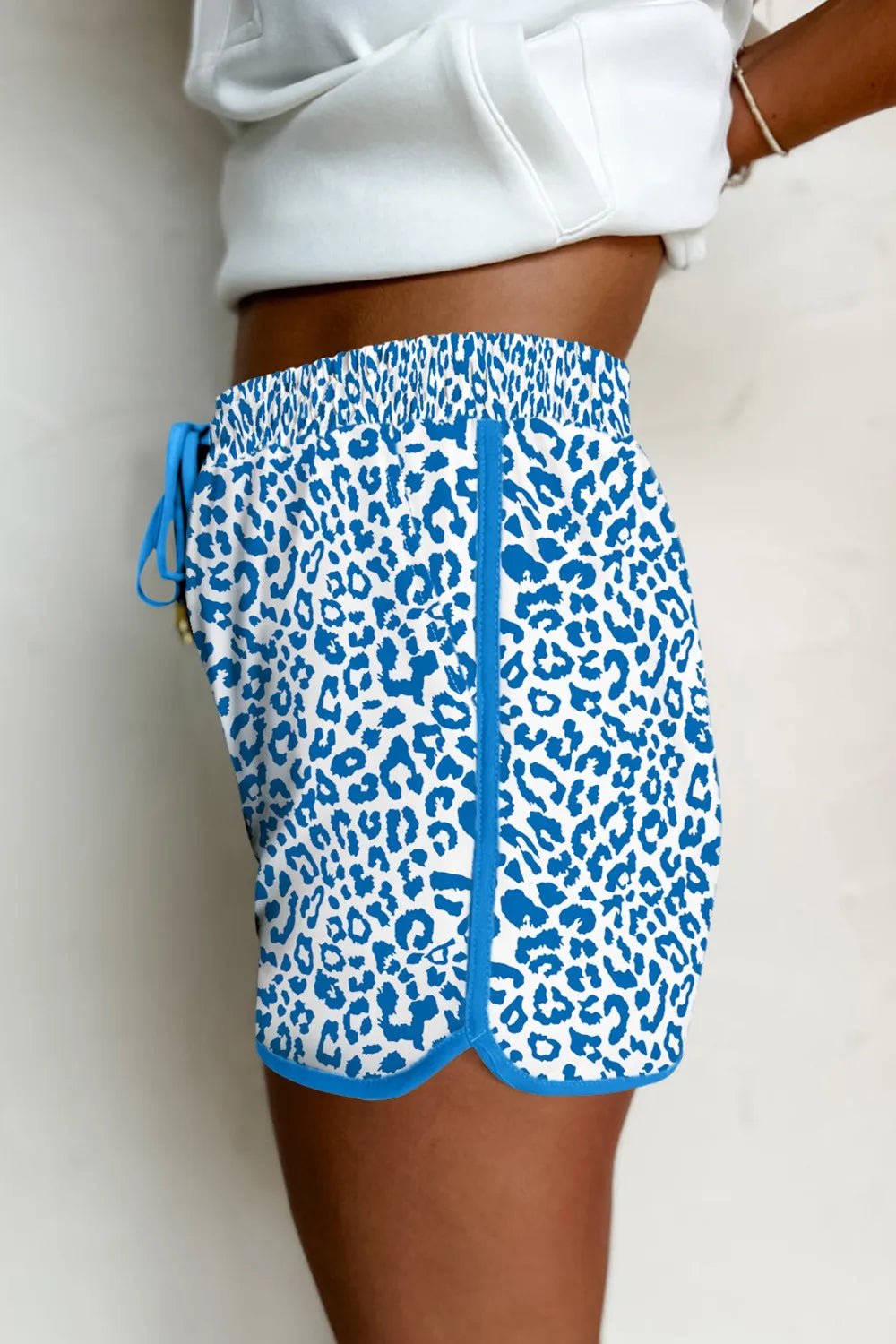 Leopard Drawstring Shorts - adritiX