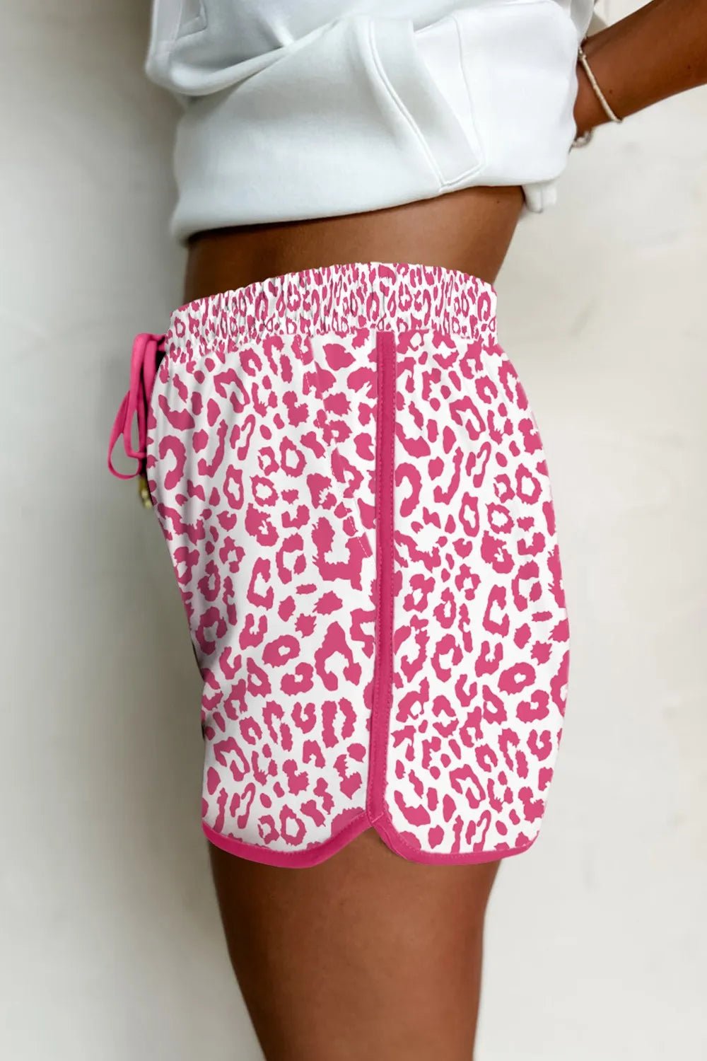 Leopard Drawstring Shorts - adritiX