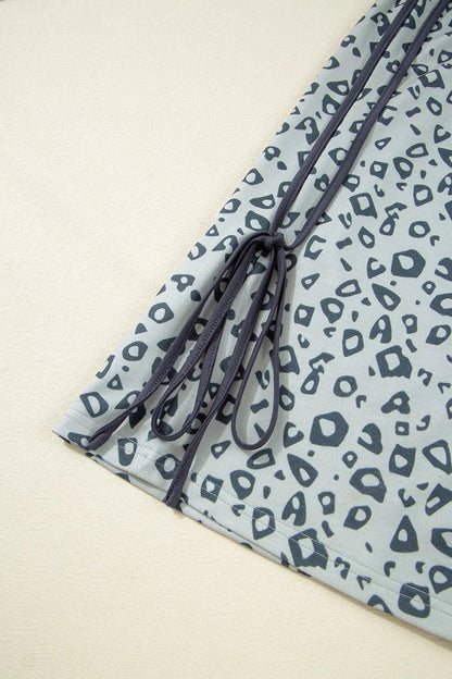 Leopard High Waist Side Bow Pants - adritiX