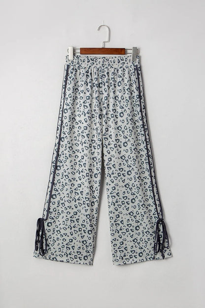 Leopard High Waist Side Bow Pants - adritiX