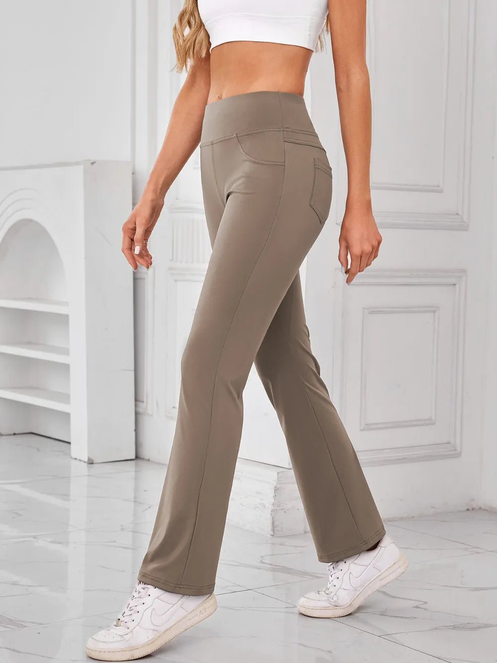 Lovelet High Waist Active Pants with Pockets - adritiX