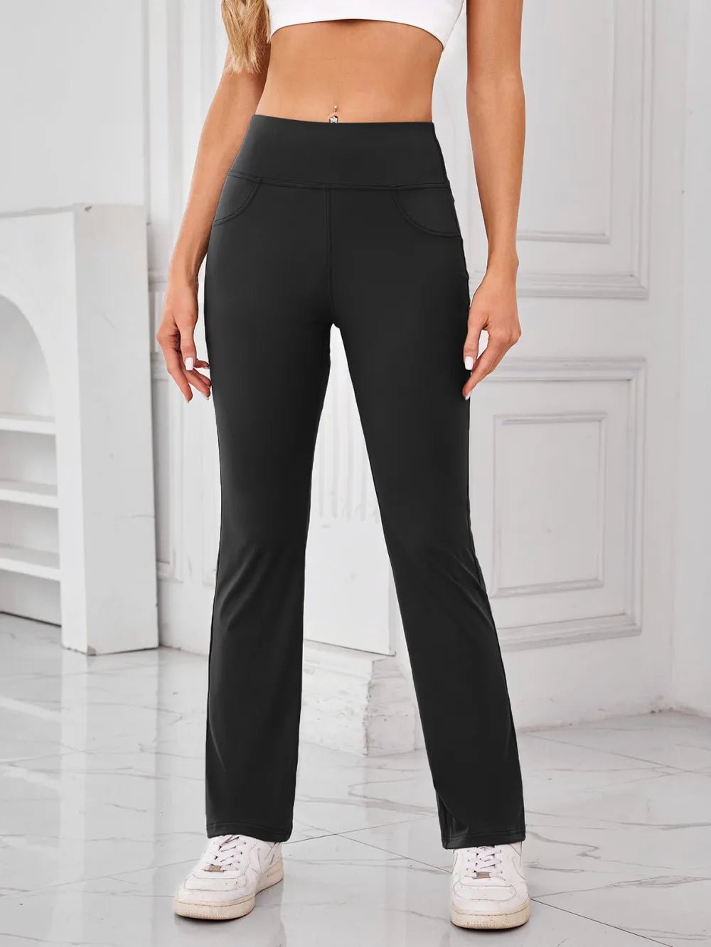 Lovelet High Waist Active Pants with Pockets - adritiX