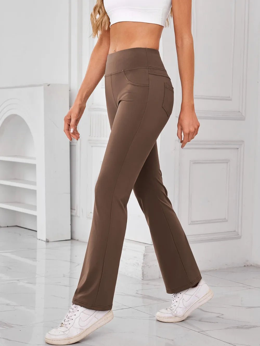 Lovelet High Waist Active Pants with Pockets - adritiX