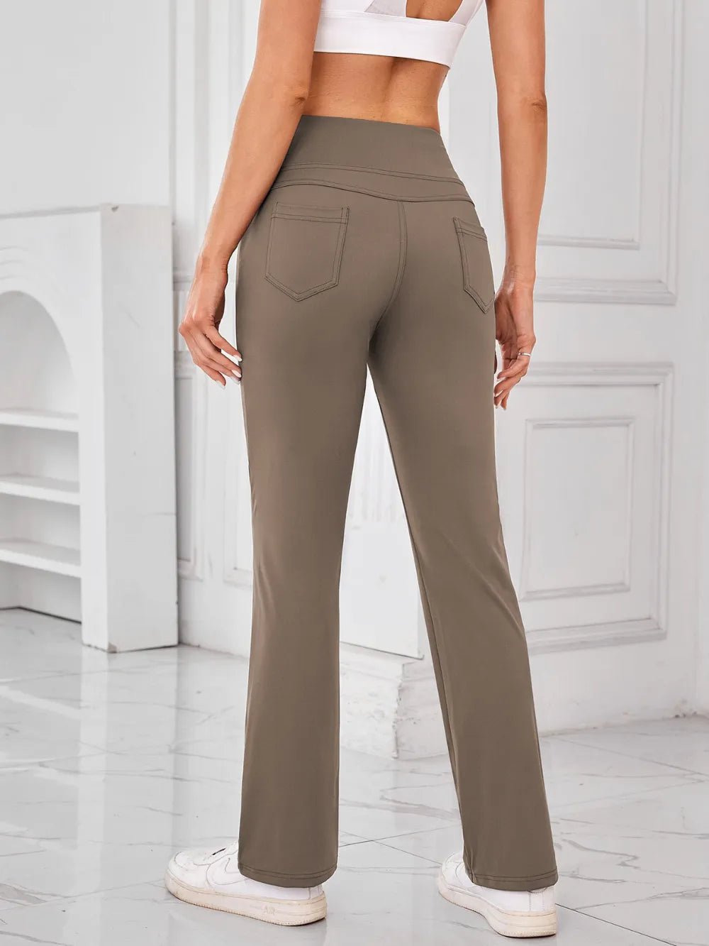 Lovelet High Waist Active Pants with Pockets - adritiX