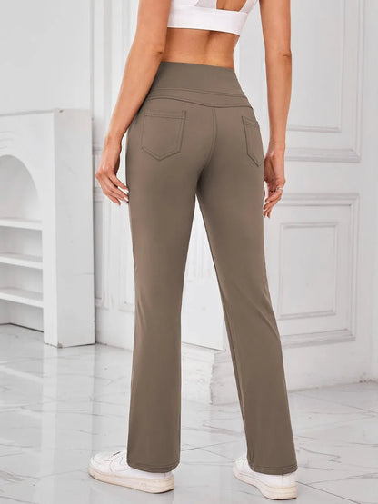 Lovelet High Waist Active Pants with Pockets - adritiX