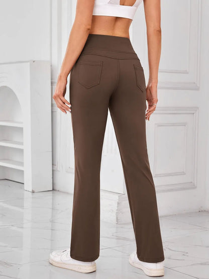 Lovelet High Waist Active Pants with Pockets - adritiX