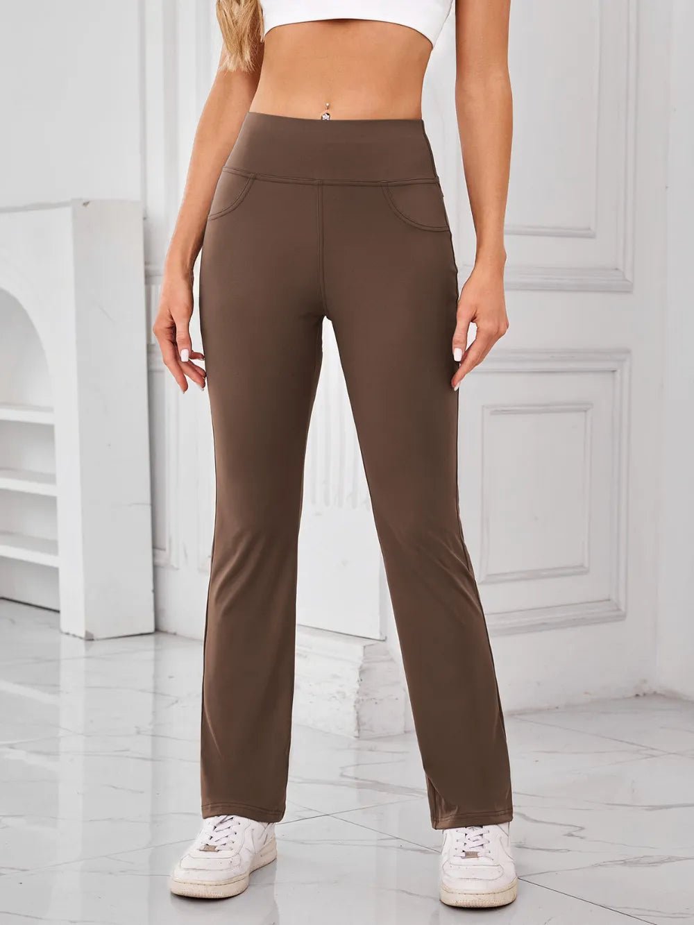 Lovelet High Waist Active Pants with Pockets - adritiX