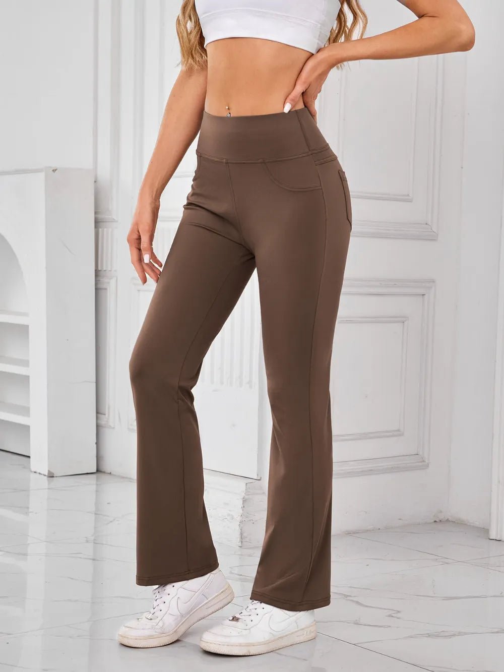 Lovelet High Waist Active Pants with Pockets - adritiX