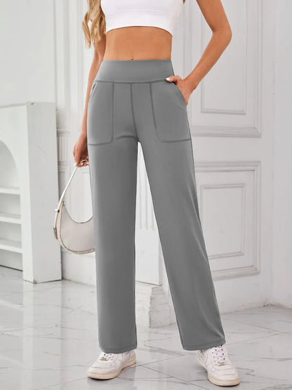 Lovelet High Waist Active Pants with Pockets - Comfort & Style for Every Move - adritiX