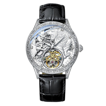 Men's Fully Automatic Mechanical Watch Stereo Relief Waterproof - adritiX