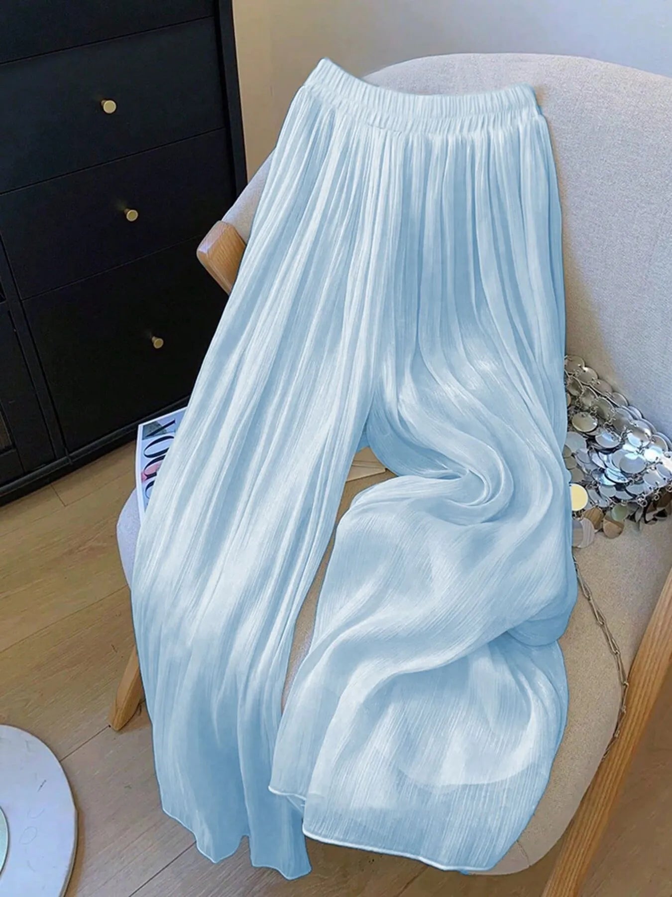 Mesh Wide Leg Pants - adritiX