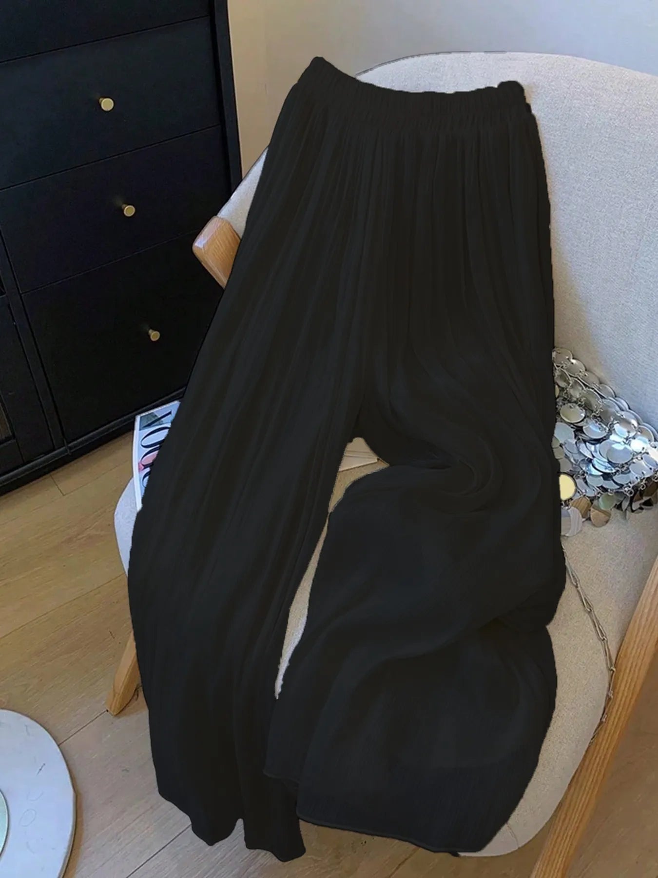 Mesh Wide Leg Pants - adritiX