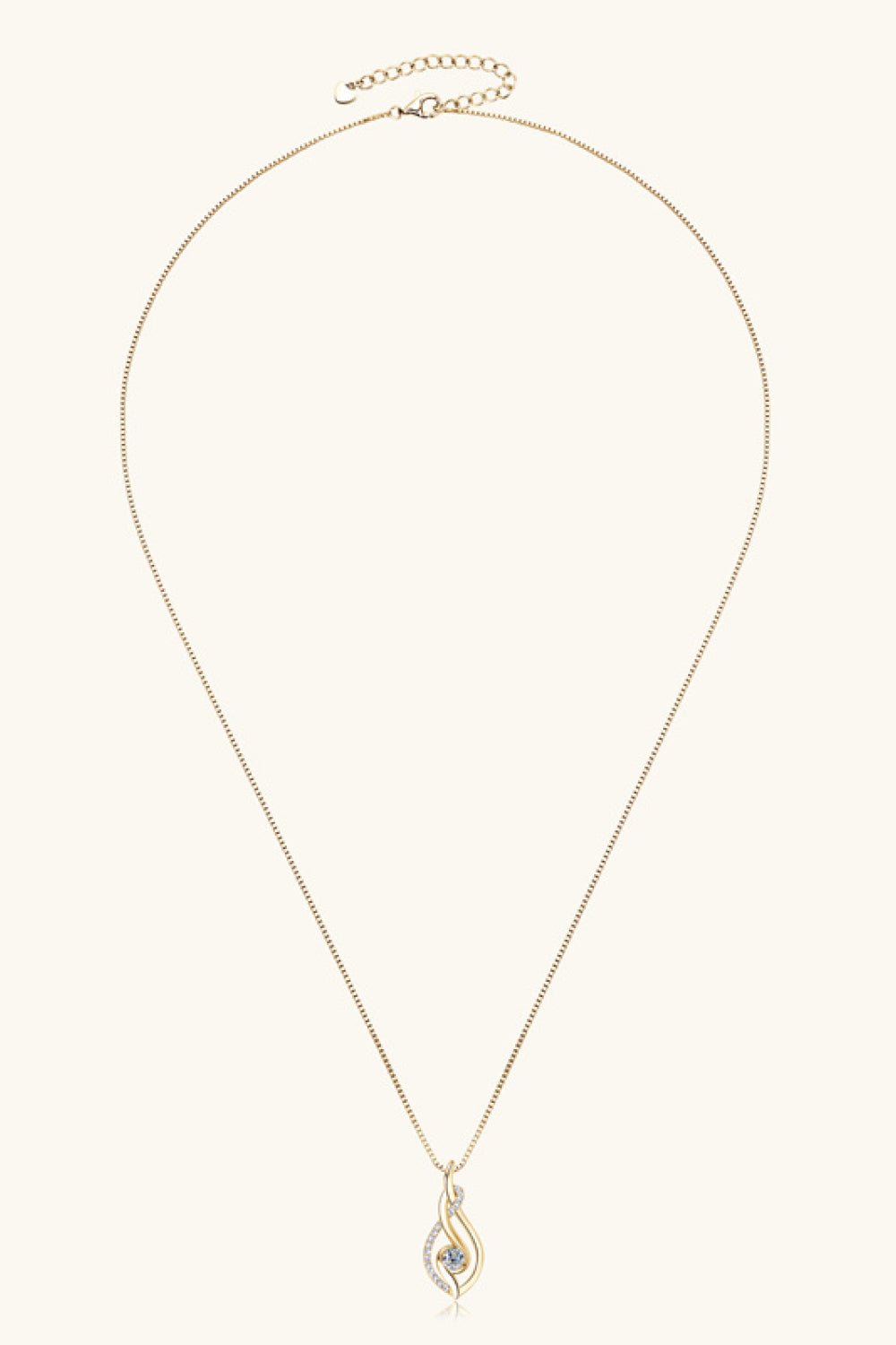 Moissanite 925 Sterling Silver Necklace - adritiX