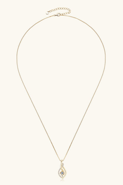 Moissanite 925 Sterling Silver Necklace - adritiX