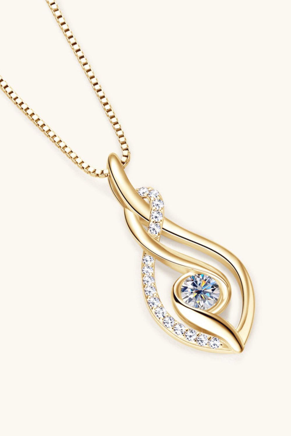 Moissanite 925 Sterling Silver Necklace - adritiX