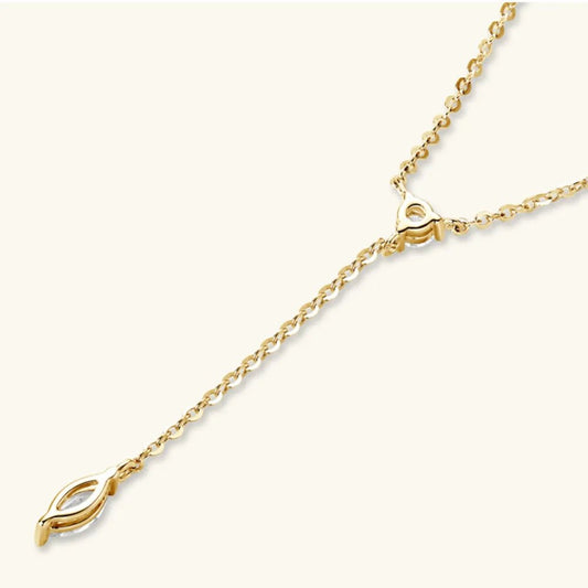 Moissanite 925 Sterling Silver Necklace - adritiX