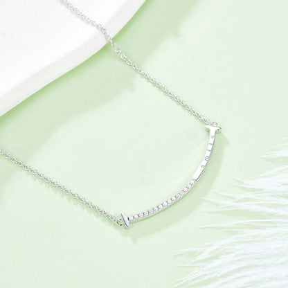Moissanite 925 Sterling Silver Necklace - adritiX