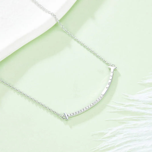 Moissanite 925 Sterling Silver Necklace - adritiX