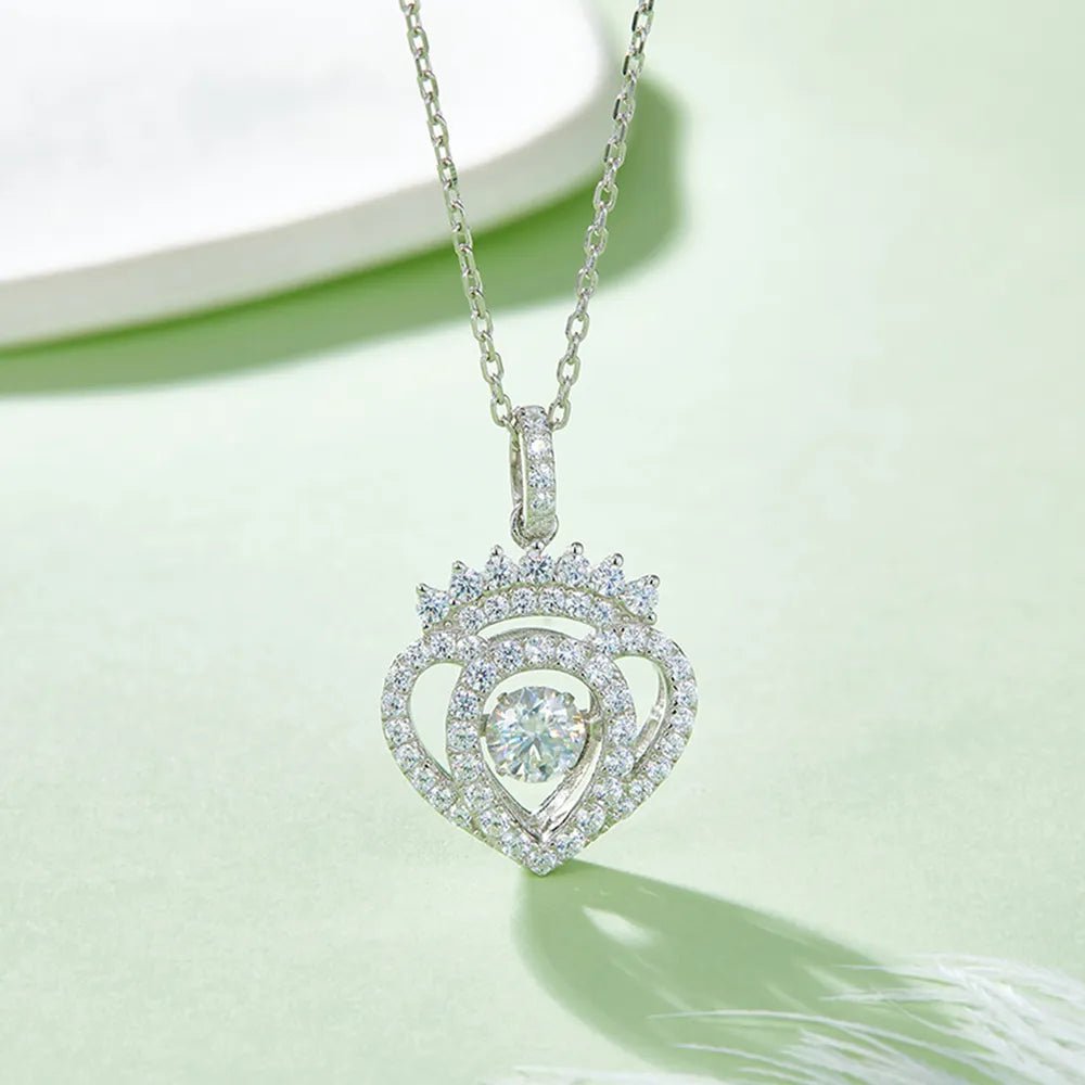 Moissanite 925 Sterling Silver Necklace - adritiX