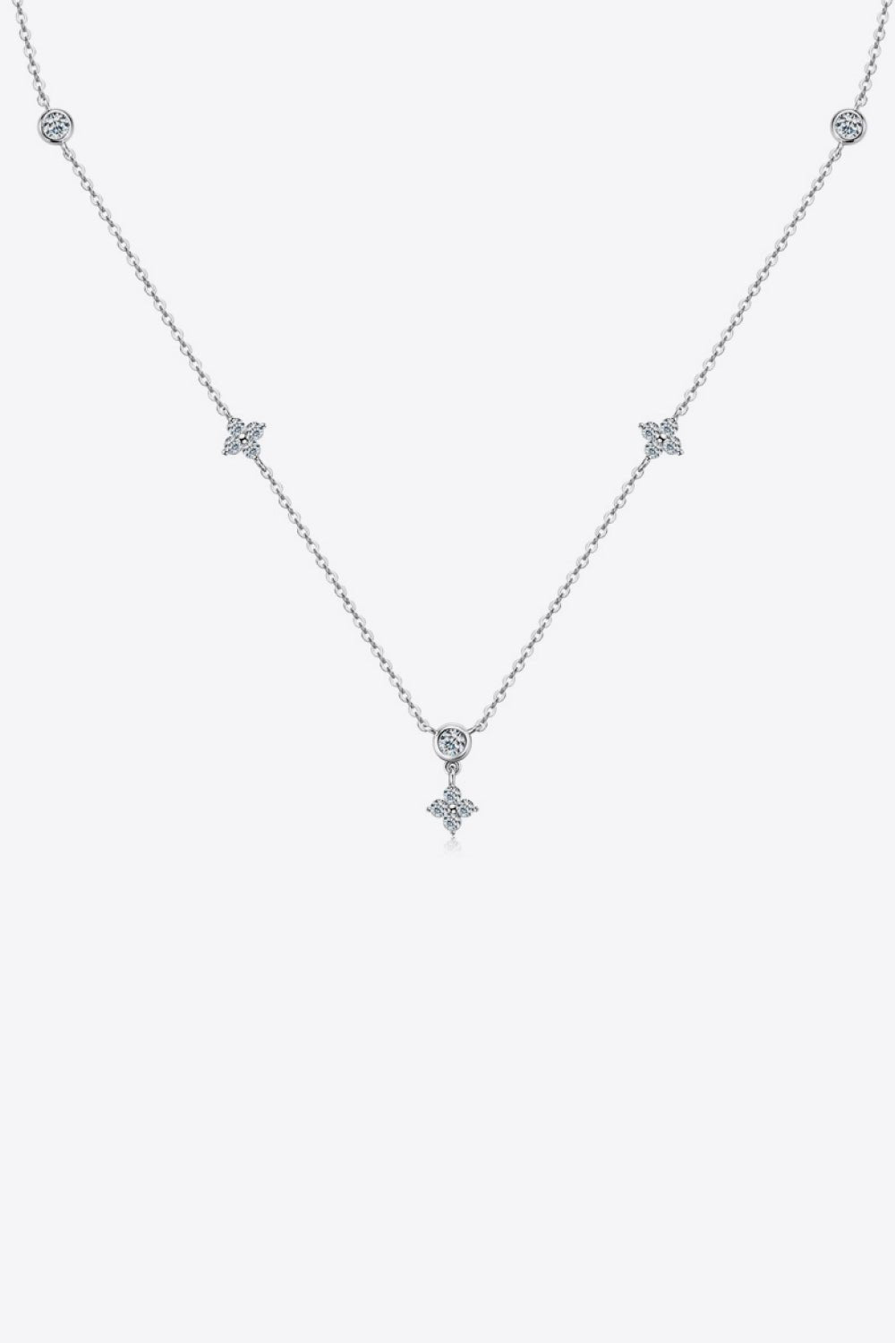 Moissanite 925 Sterling Silver Necklace - adritiX