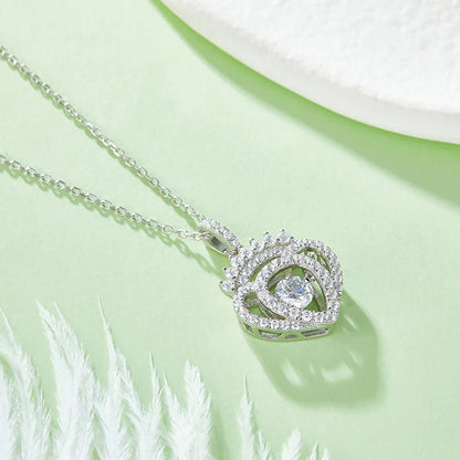 Moissanite 925 Sterling Silver Necklace - adritiX
