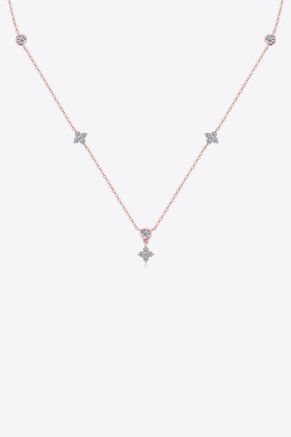 Moissanite 925 Sterling Silver Necklace - adritiX
