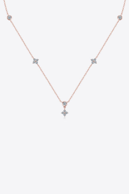 Moissanite 925 Sterling Silver Necklace - adritiX