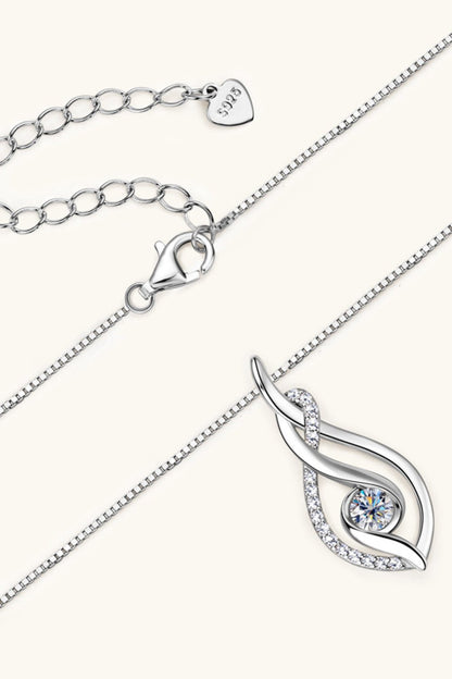 Moissanite 925 Sterling Silver Necklace - adritiX