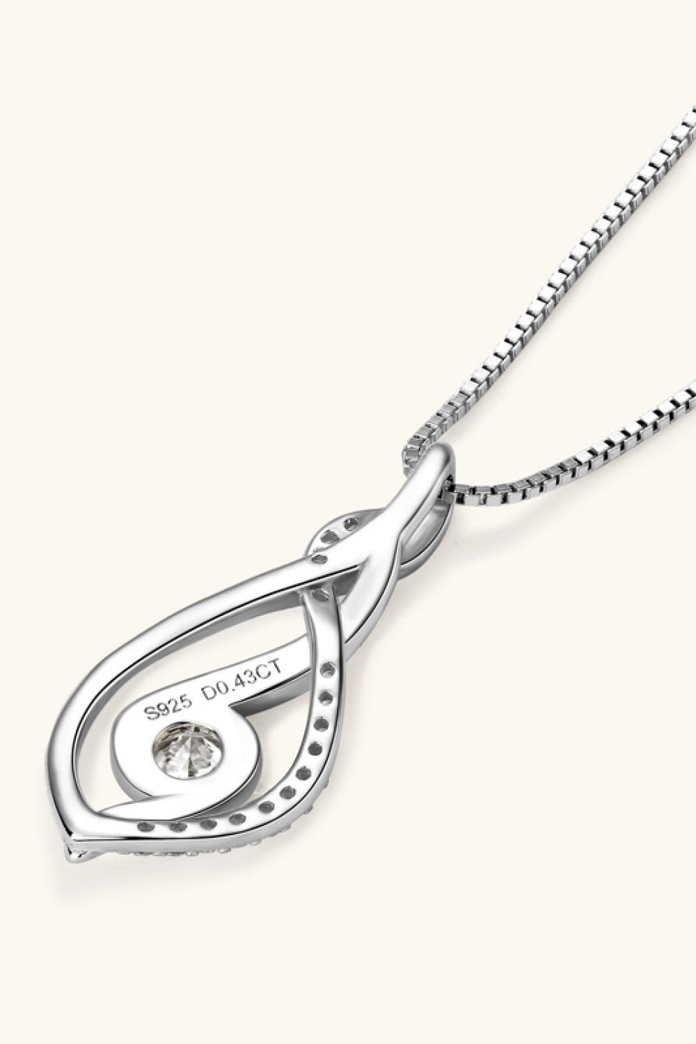 Moissanite 925 Sterling Silver Necklace - adritiX