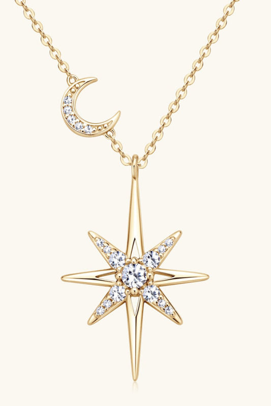 Moissanite 925 Sterling Silver Necklace - adritiX