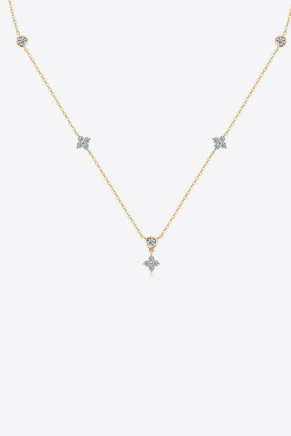 Moissanite 925 Sterling Silver Necklace - adritiX