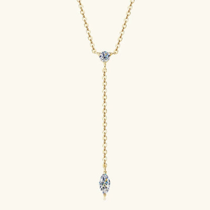 Moissanite 925 Sterling Silver Necklace - adritiX
