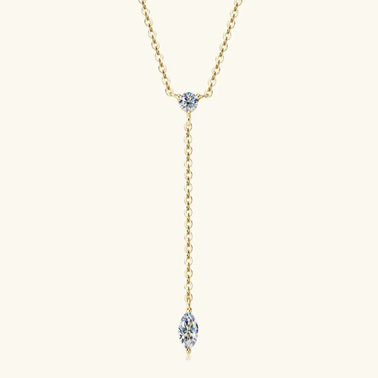 Moissanite 925 Sterling Silver Necklace - adritiX