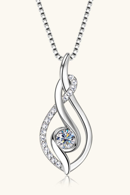 Moissanite 925 Sterling Silver Necklace - adritiX