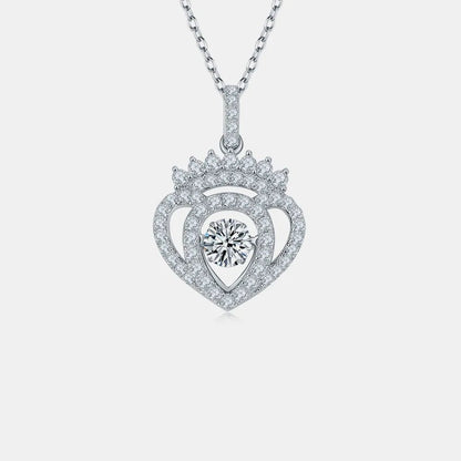 Moissanite 925 Sterling Silver Necklace - adritiX