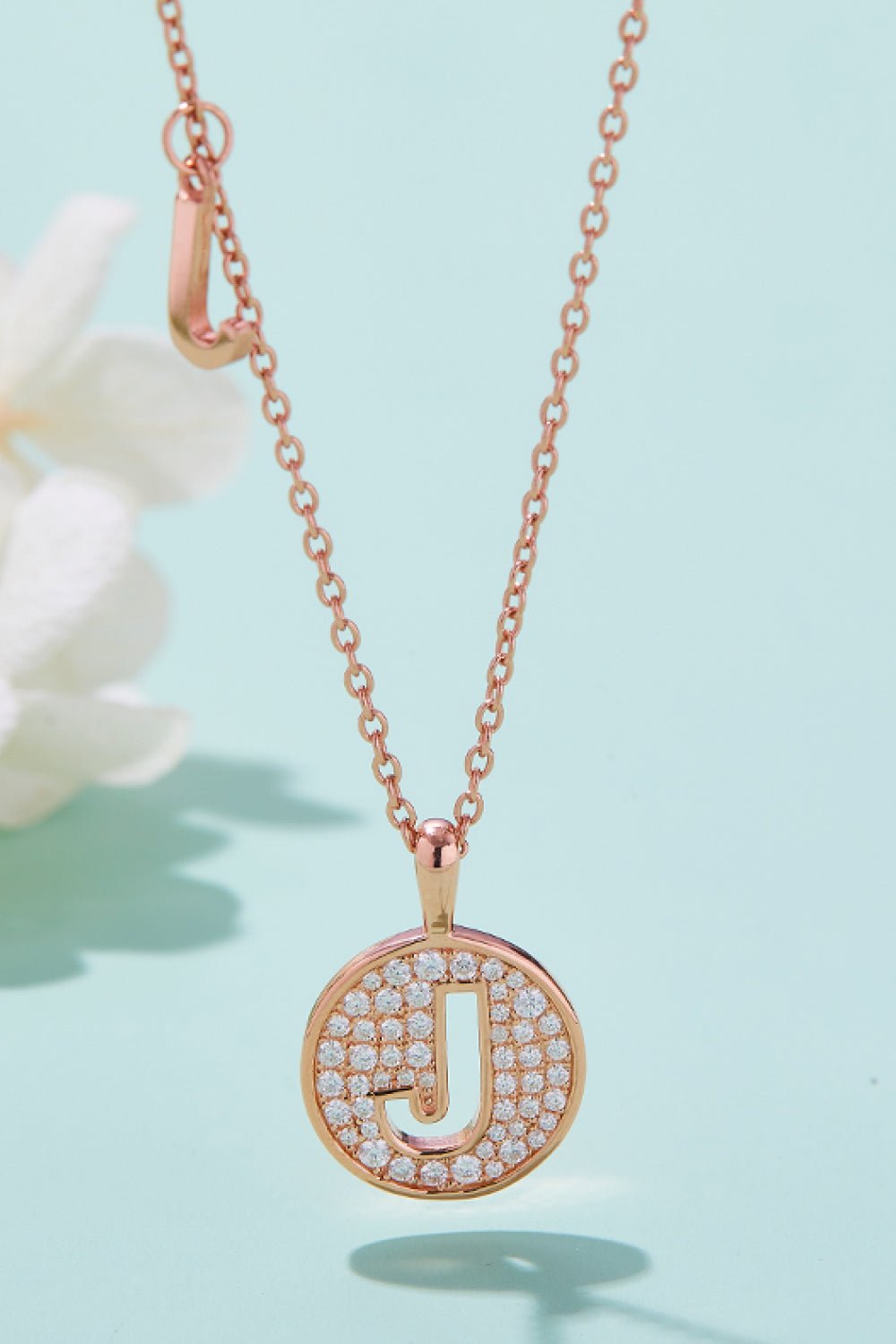 Moissanite A to J Pendant Necklace - adritiX