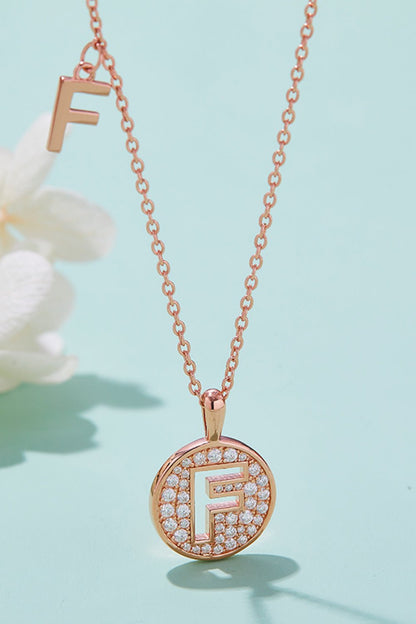 Moissanite A to J Pendant Necklace - adritiX