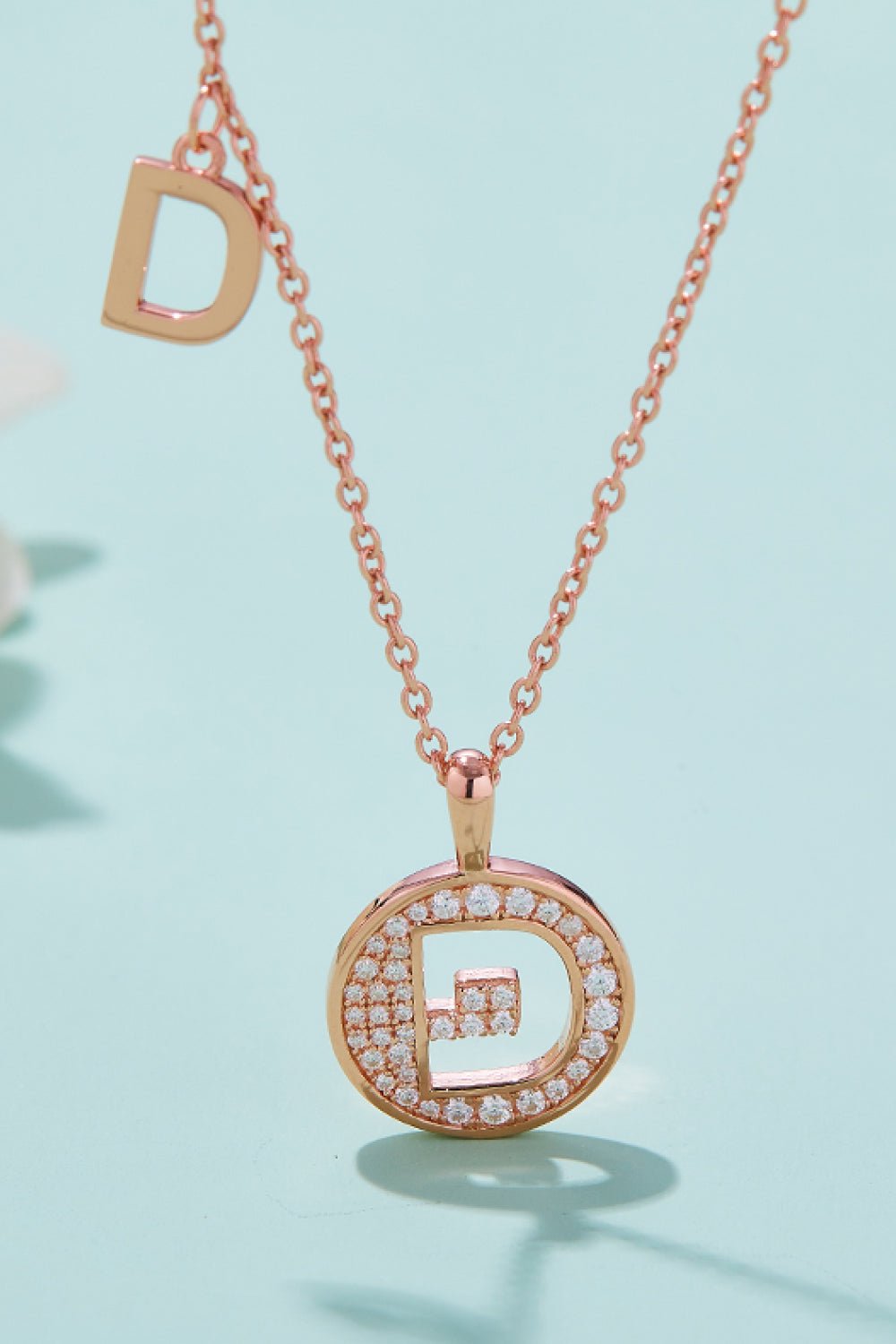 Moissanite A to J Pendant Necklace - adritiX