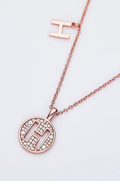 Moissanite A to J Pendant Necklace - adritiX