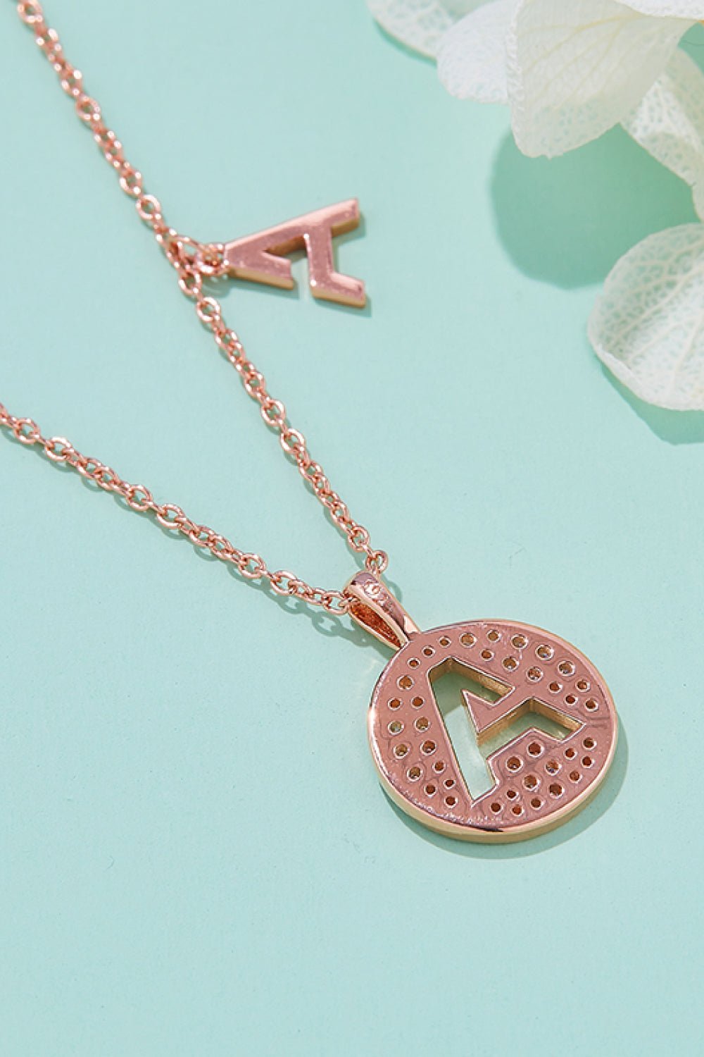 Moissanite A to J Pendant Necklace - adritiX