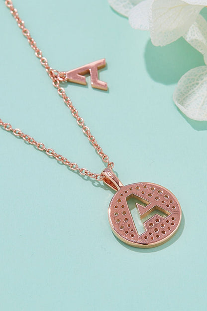 Moissanite A to J Pendant Necklace - adritiX