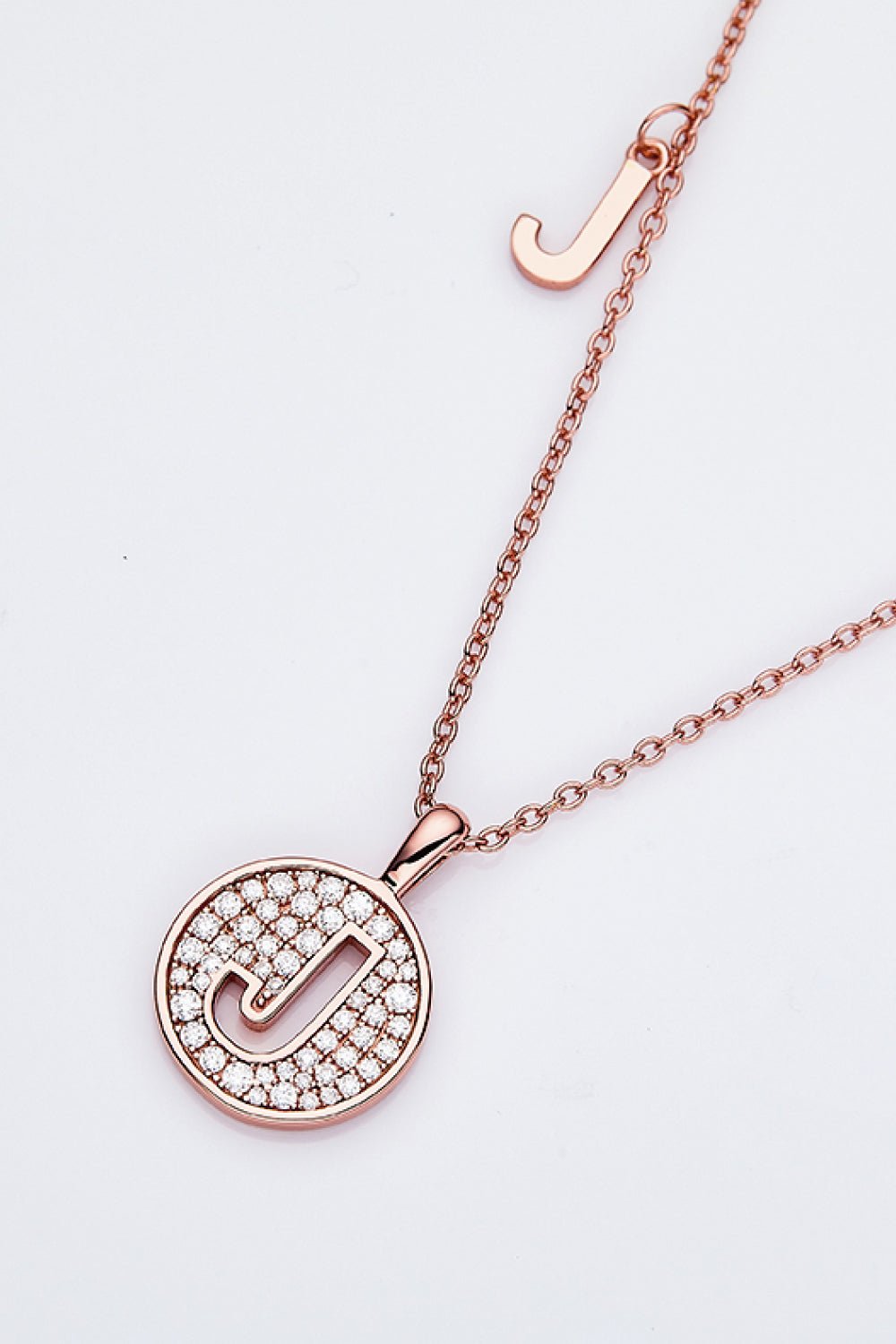 Moissanite A to J Pendant Necklace - adritiX