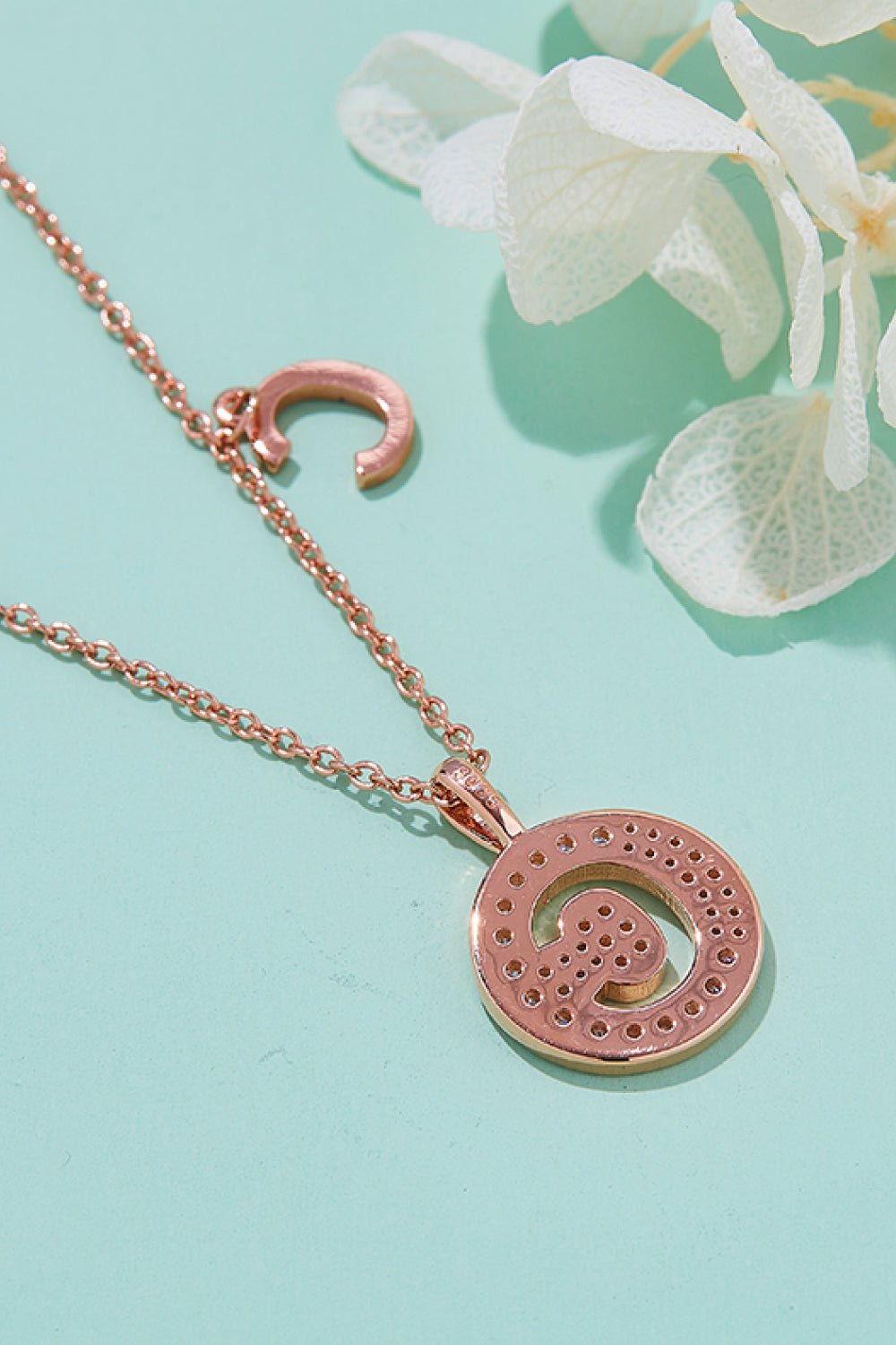 Moissanite A to J Pendant Necklace - adritiX